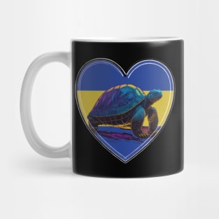 Galapagos Tortoise In Galapagos In Heart Mug